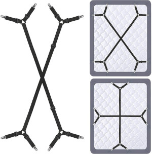 long bed sheet straps suspender holders