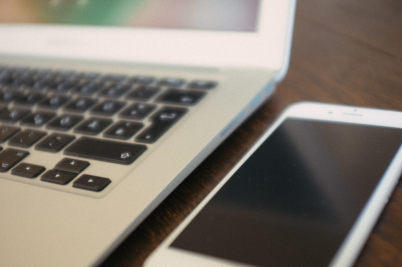 computer laptop and smart phone contact us