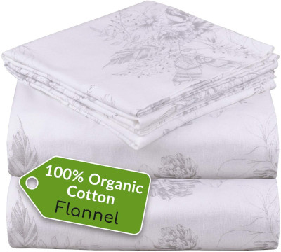 Mellanni Organic Cotton Flannel Sheet Set