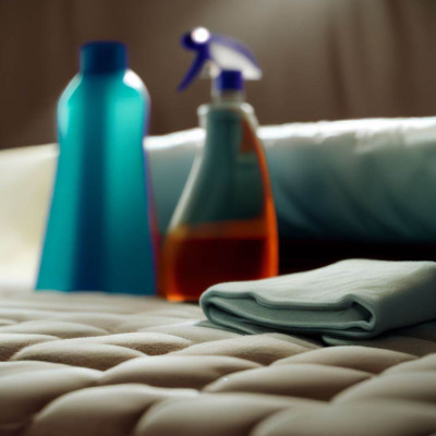 damp cloth spray bottle mattress topper