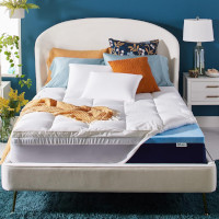 Sleep Innovations 4-inch Dual Layer Memory Foam Mattress Topper
